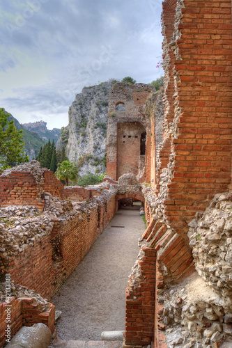 Foto: Greek theatre of Taormina: detail Greek theatre of Taormina: detail