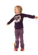 Kin mit grossen Schuhen.