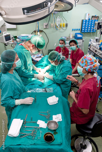 Photo: Aerial view of surgery operation Aerial view of surgery operation