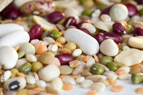 Photo: Mixed vegetables on a white background Mixed vegetables on a white background