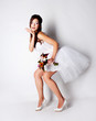 Bride in studio