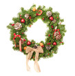 Decorated Christmas Wreath