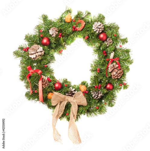 Photo: Decorated Christmas Wreath Decorated Christmas Wreath