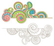 Vector: Colorful doodle Colorful doodle