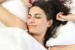 Woman waking up