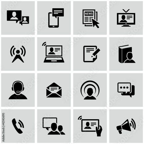 Vector: Communication icons set. Communication icons set.