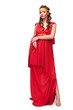 girl in the dress of the Greek goddess