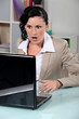 Brunette having technical problems