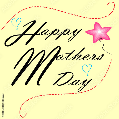 Illustration: Mother's day greeting card Mother's day greeting card