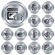 Vector: Kitchen and cooking button set Kitchen and cooking button set