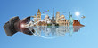 Foto: Travel the world camera concept Travel the world camera concept