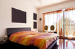 interior loft, furnished bedroom