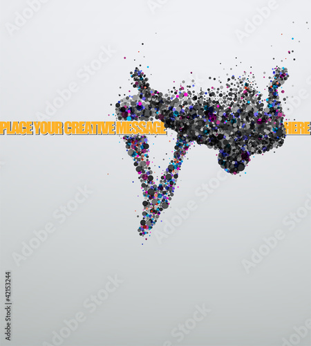 Vector: High jump. Creative vector Illustration. High jump. Creative vector Illustration.