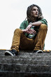young man with dreadlocks