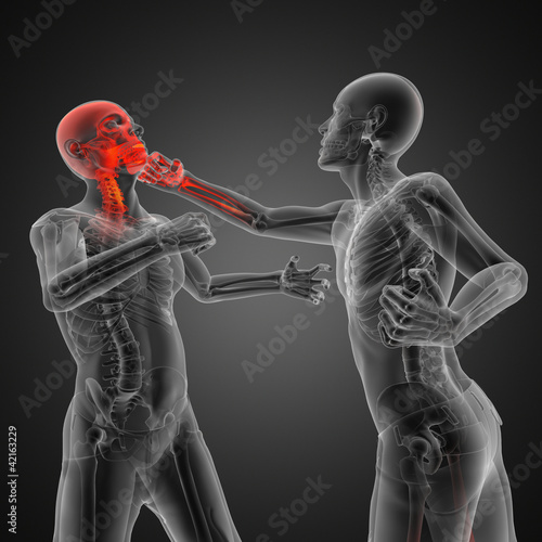 Illustration: Boxing men Boxing men