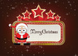neon sign with santa