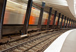 U-Bahn an der Haltestelle