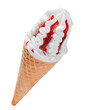 Ice cream and jam isolated background