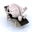 brain that rests on a chaise longue