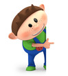 boy pointing
