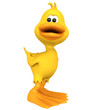 duck toon happy