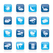 Weather and meteorology icons - vector icon set