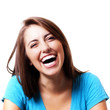 pretty woman laughing