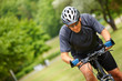 Man riding bike