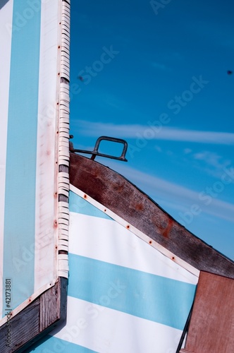 Foto: Strandkorb gestreift @ miket Strandkorb gestreift @ miket