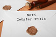 Photo: Mein Letzter Wille Mein Letzter Wille