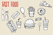 Fast Food Doodles