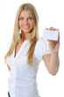 Photo: card blank in a hand card blank in a hand