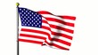 American flag waving