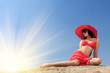 red bikini