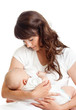Photo: young mother breast feeding her infant young mother breast feeding her infant