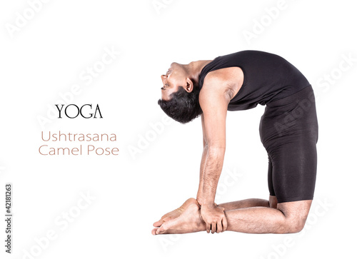 Foto: Yoga ushtrasana camel pose Yoga ushtrasana camel pose