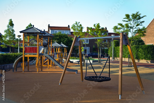 Photo: Safe playground for young children Safe playground for young children