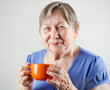 Woman with tea cup