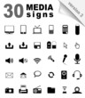 30 Media Symbols
