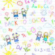 Seamless background. Back to school