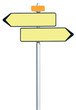 panneaux directionnels opposés