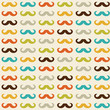 Seamless pattern with mustache