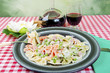 Foto: Butterflies tricolor with peas and ham Butterflies tricolor with peas and ham