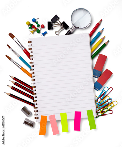 Foto: school education supplies items school education supplies items