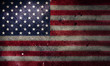 USA flag painted on wall background