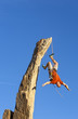Falling climber.