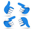 Vector: Vector illustration paper hands. Vector illustration paper hands.