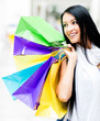 Foto: Beautiful shopping girl Beautiful shopping girl