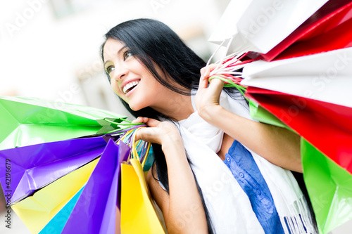Photo: Female shopaholic Female shopaholic