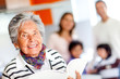 Happy grandmother